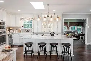 Large kitchen island