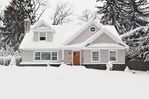 house in winter