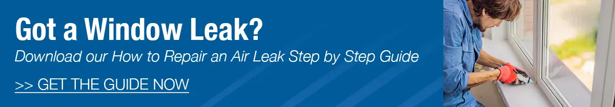 Window air leak guide
