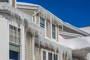 icicles on home