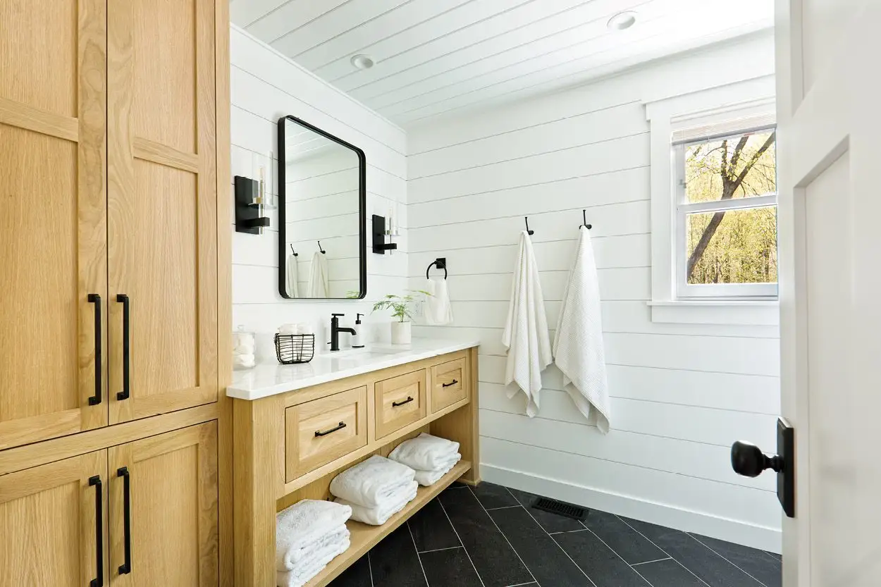 Warm Wood Cabinets