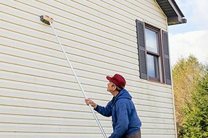 Avoid cleaning vinyl siding with harsh chemicals