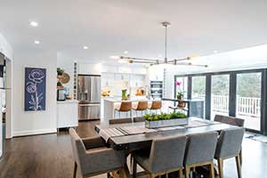 kitchen and dining room combo