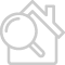 house with magnifying glass